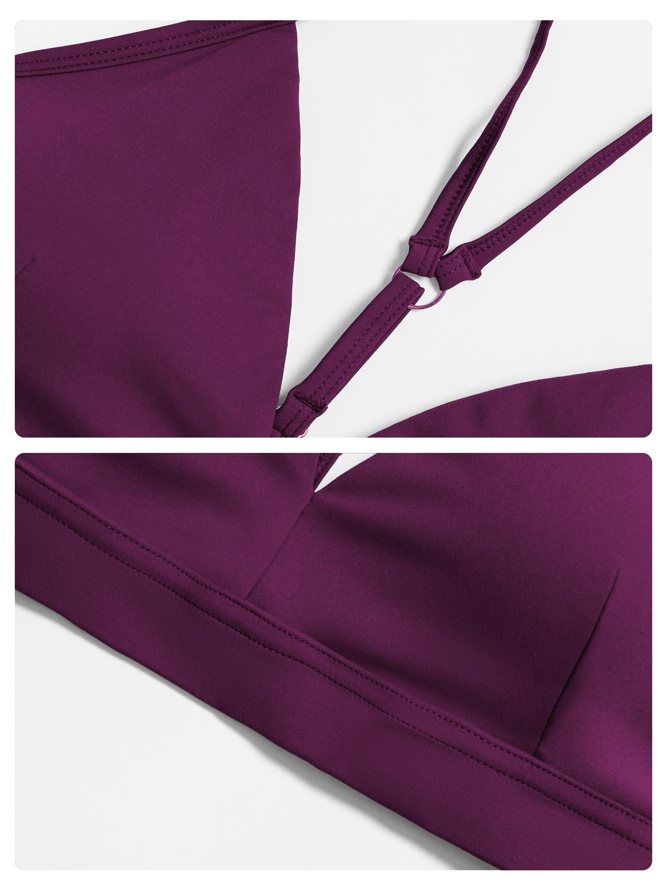Women's V-Neck Yoga Bra, Y-Type Backless Design - image 15