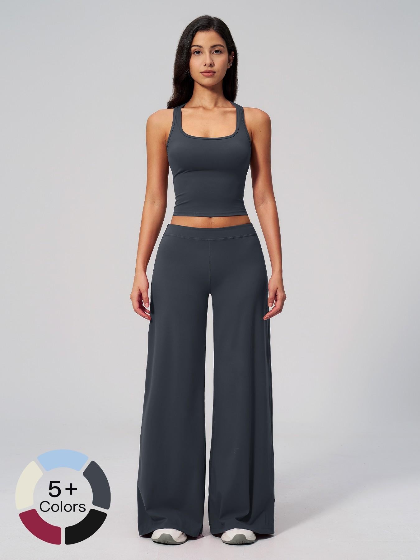 Low Waist Fitted Yoga Set for Women, Quick-Dry Athletic Sportswear for Running and Fitness - image 20