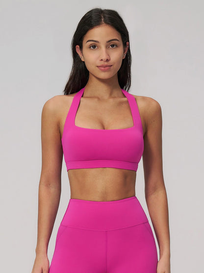Summer Halter Cloudy Yoga Bra, Hollow Back Yoga Top - image 12