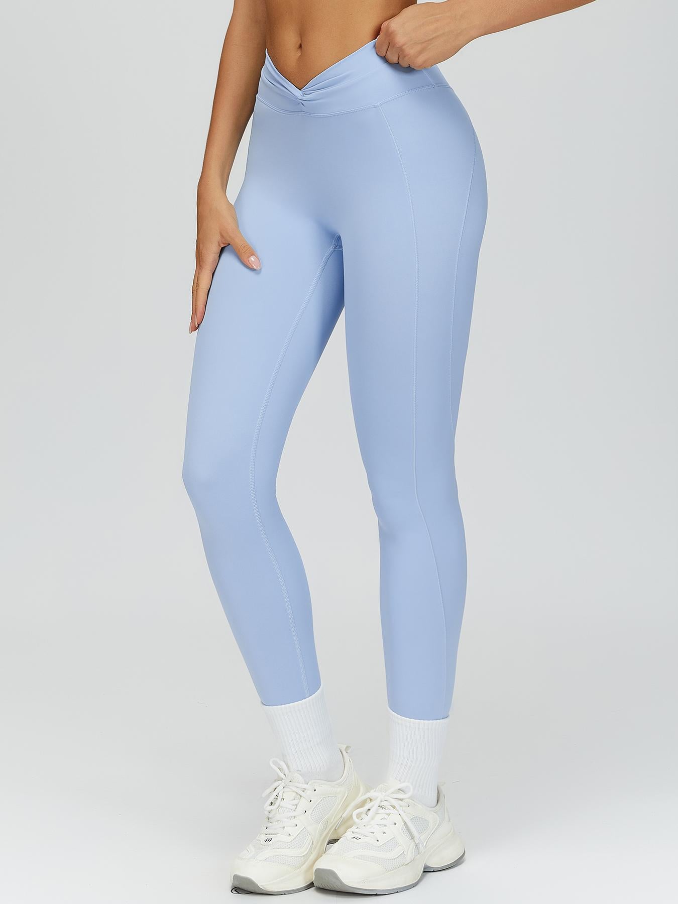 Cross High-Waisted Yoga Pants, Seamless Tight-Fitting Gym Wear - image 12