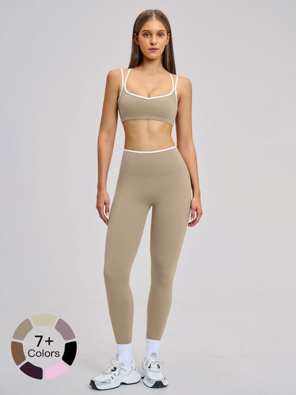 Women's Sporty Yoga Set, Solid Sports Sets - image 23