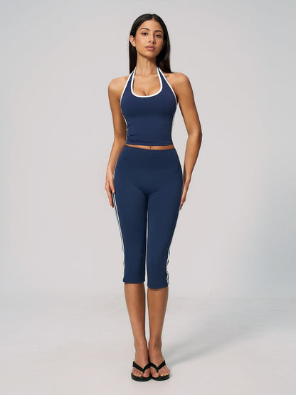 Women's High-End Fitness Set, Halter Neck with Bra Padding - image 15