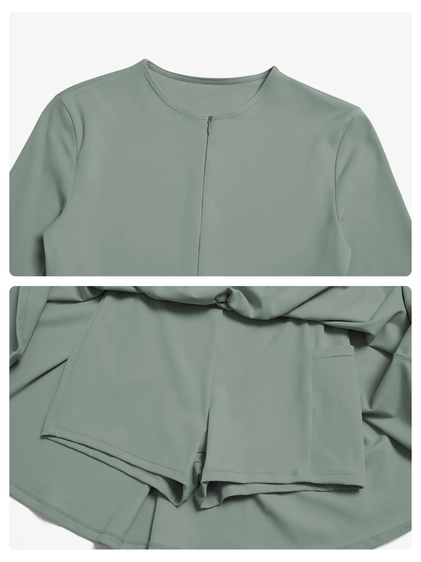 Nude Feel Two-Piece Tennis Skirt, Anti-Slip Inner Layer - image 7