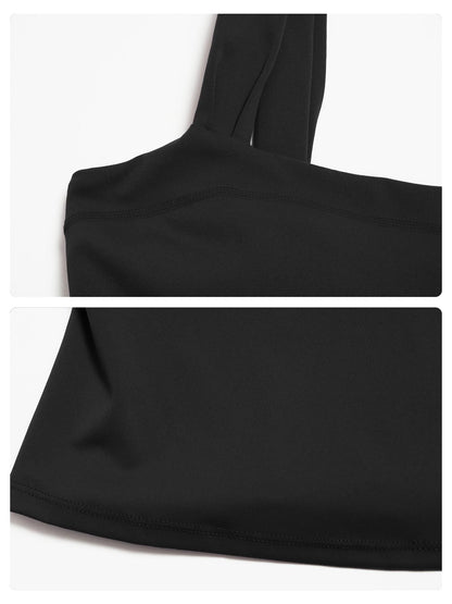 High Elasticity Square Neck Yoga Tank Top with Chest Padding, Outdoor Fitness Sports Bra for Women - image 15