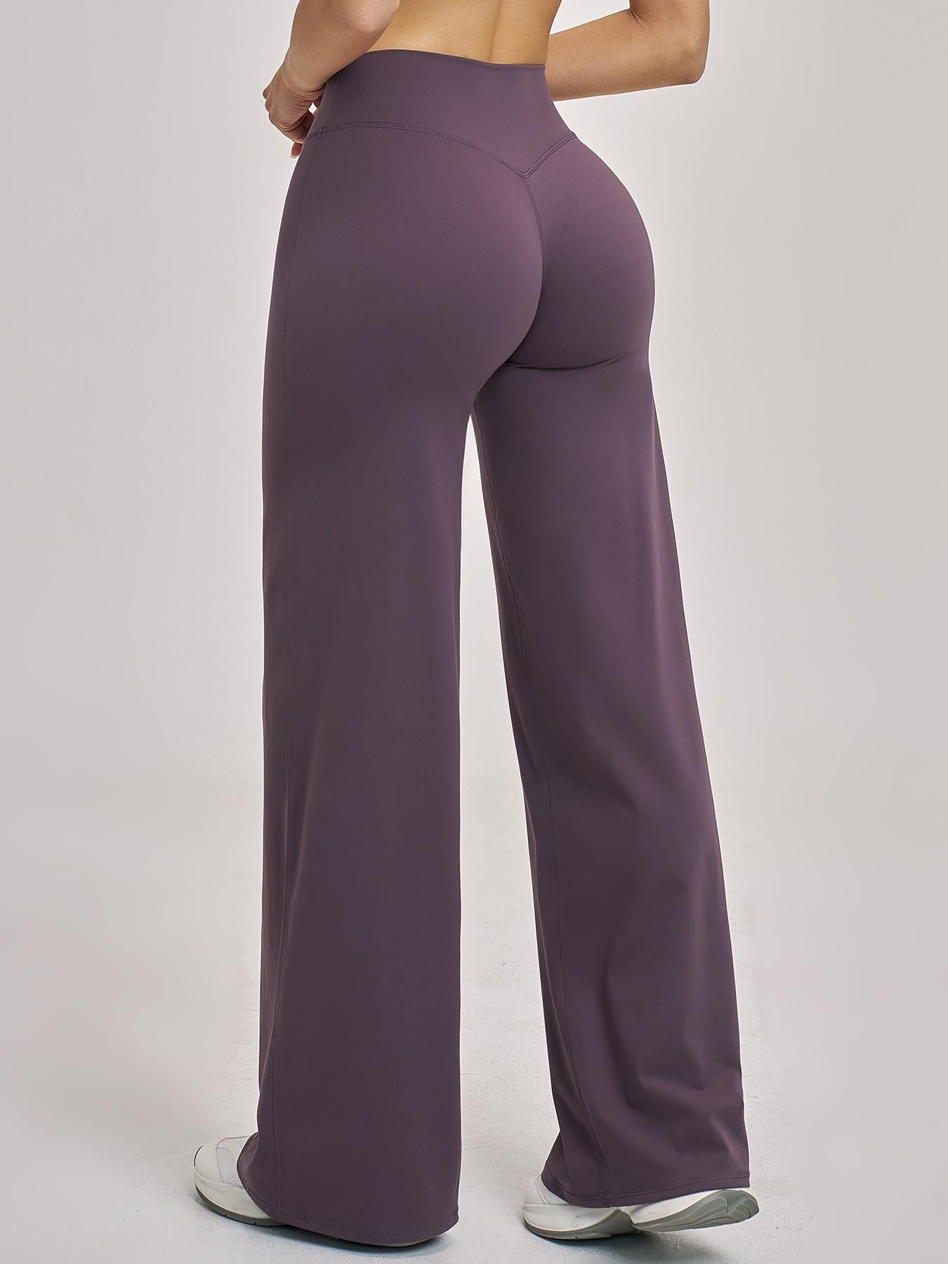 High Waist Flare Leg Yoga Pants, Casual Dance Workout Trousers - image 8
