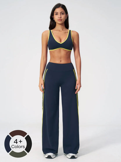 Cross-Border Bare Sensation Tight Yoga Set, High Elastic Activewear