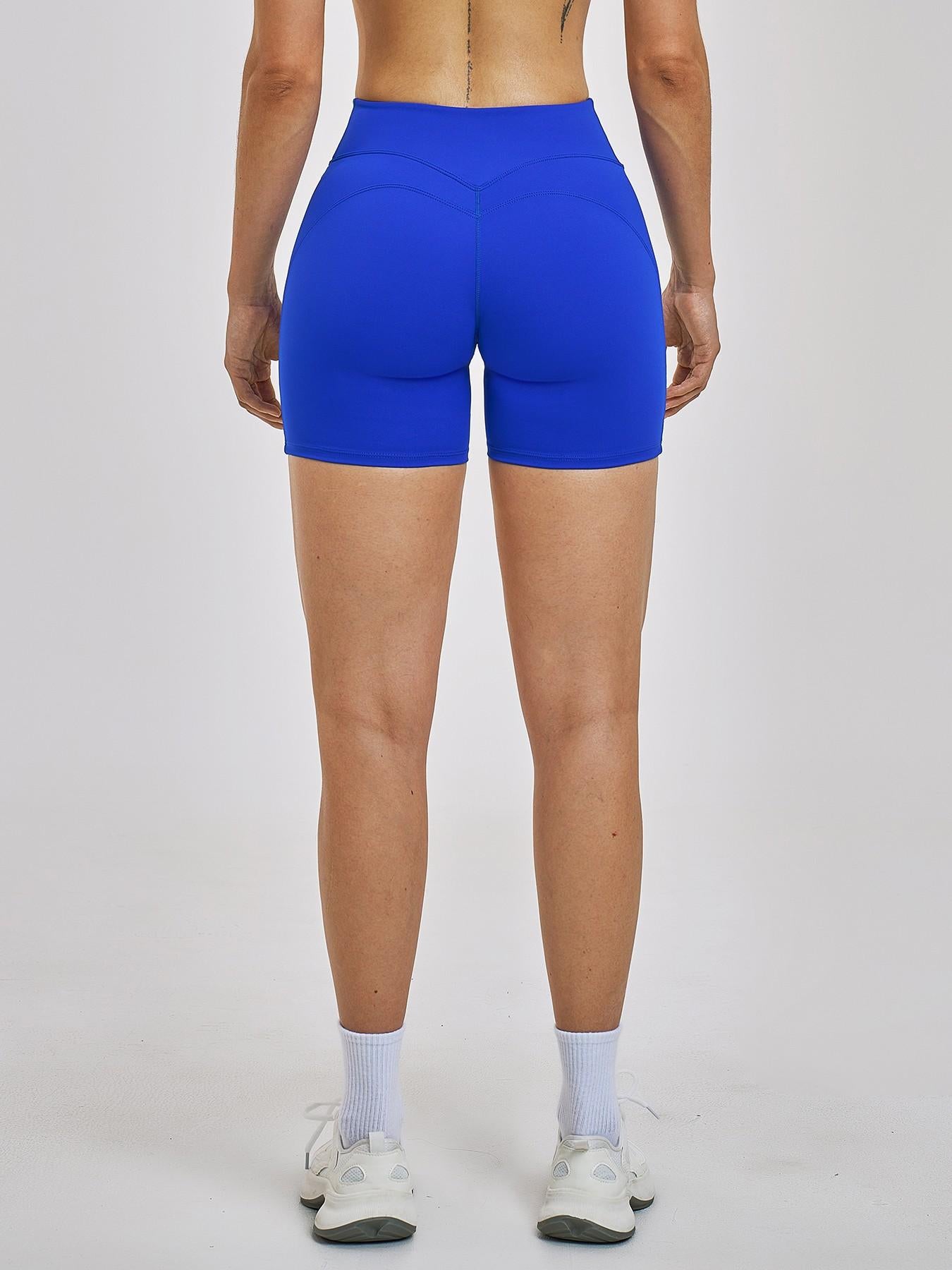High-Waisted Fitted Yoga Shorts for Women, Cross-Border Flannel Sports Short Pants - image 16
