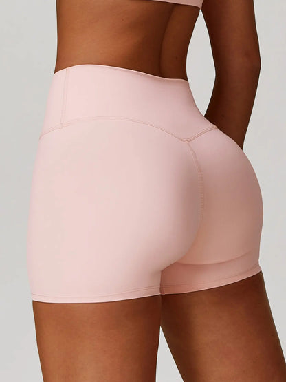 Women's High Waist Yoga Shorts, Tight-Fitting Workout Pants