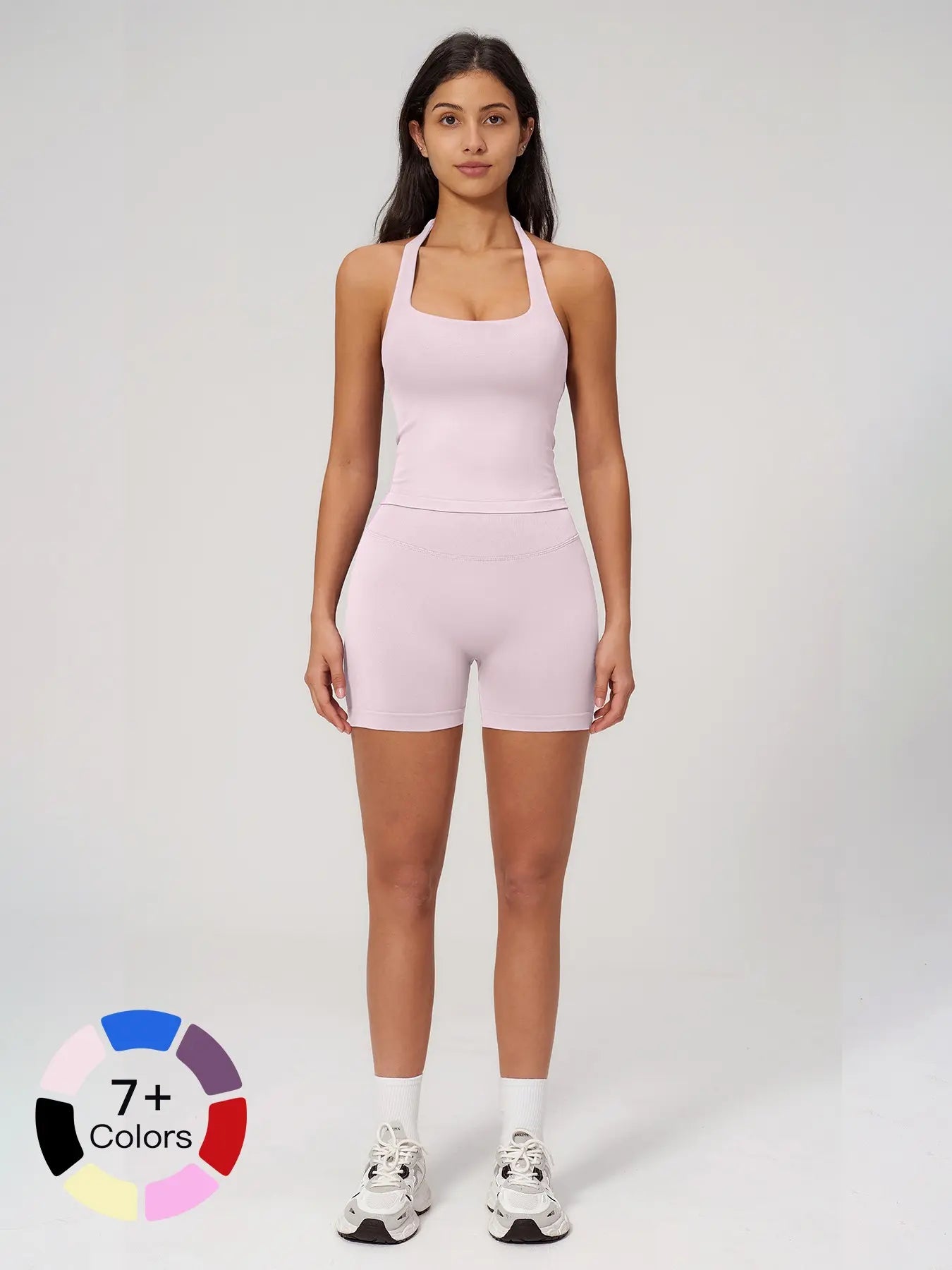Seamless Yoga Set for Women, Tight Running Quick-Dry Sports Tank Top - image 4