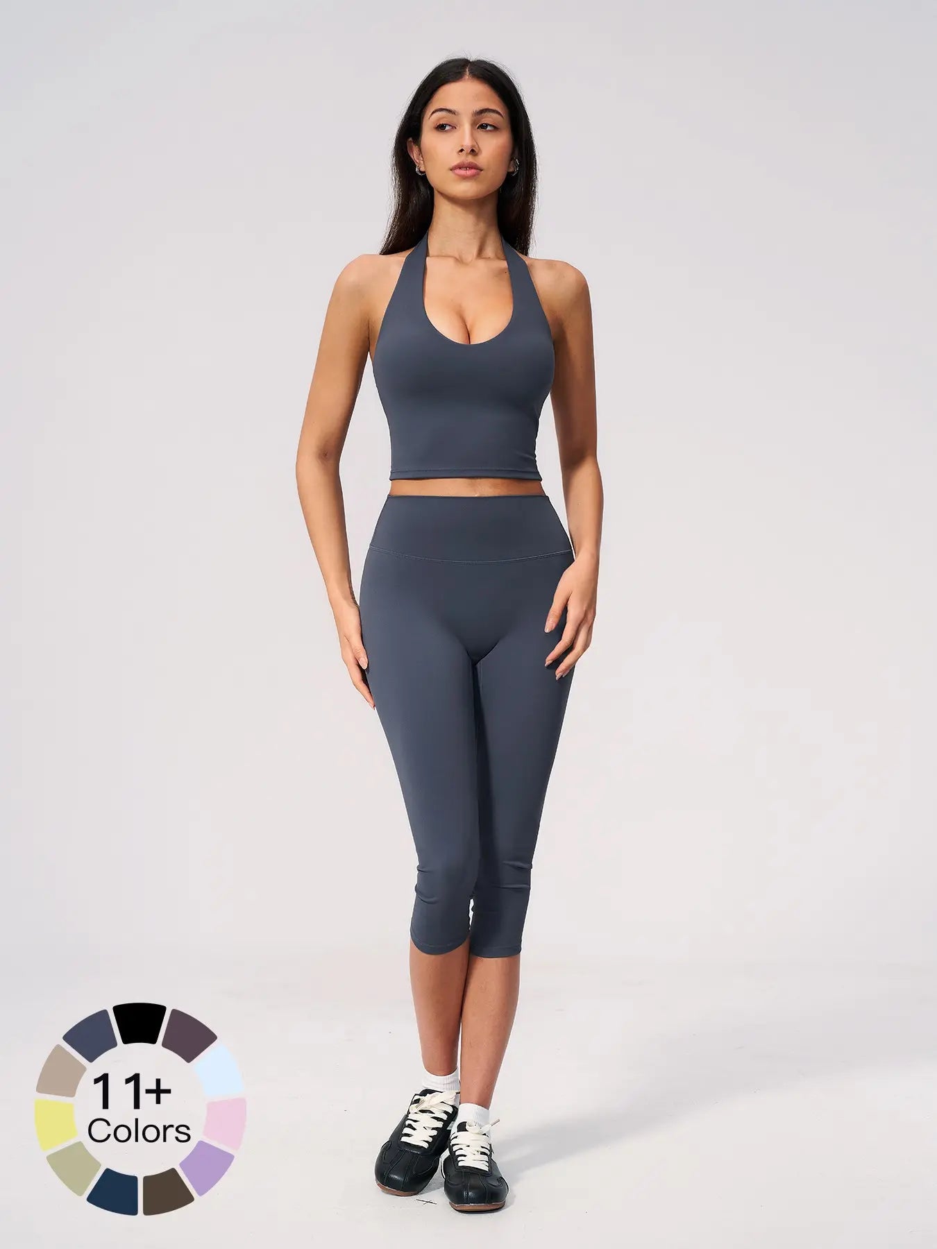 Women's Yoga Set with Quick-Dry High-Waist Butt-Lifting Waist Trainer, Breathable Fitness Outfit - image 5