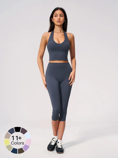 Women's Yoga Set with Quick-Dry High-Waist Butt-Lifting Waist Trainer, Breathable Fitness Outfit - image 5