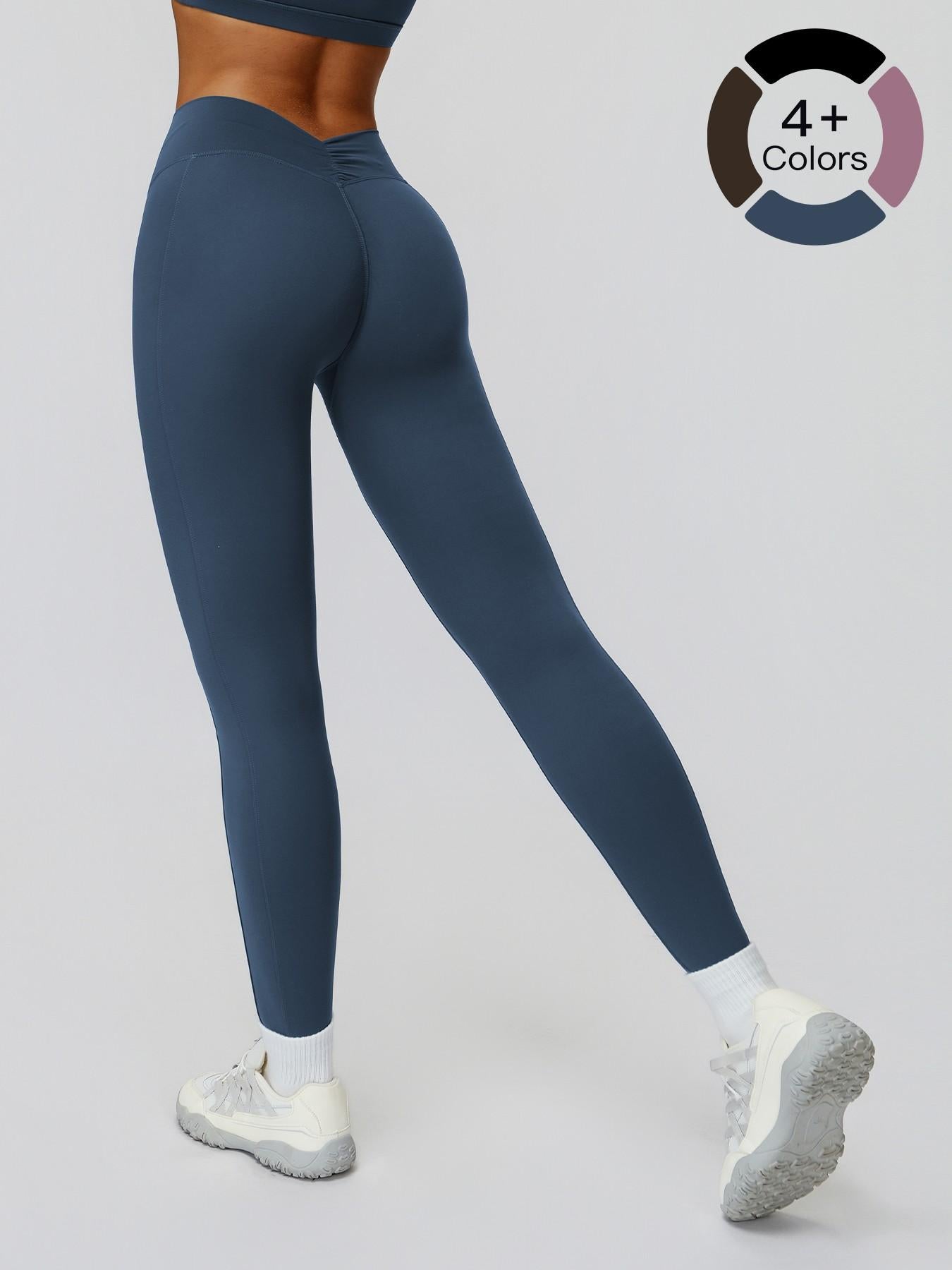 Women's High-Waisted Yoga Pants, Fitted Long Leggings for Outdoor Running & Fitness - image 15