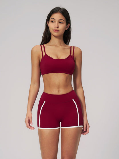 Women's Bare-Look Yoga Set, Contrast Stitching - image 16