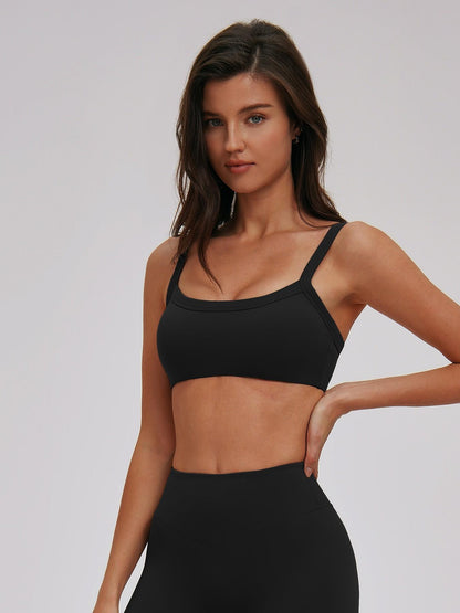 Cross-Border Textured Shoulder Straps Yoga Bra, Hollow Back Tight-Fitting Sports Innerwear - image 12