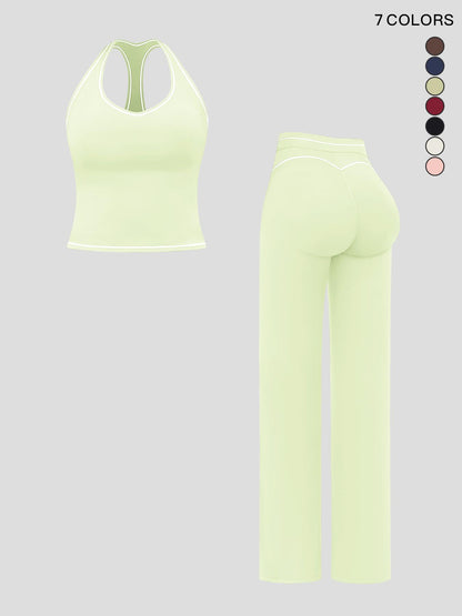 Women's Yoga Set with Dual Shoulder Straps, High-End Feel Sportswear - image 21
