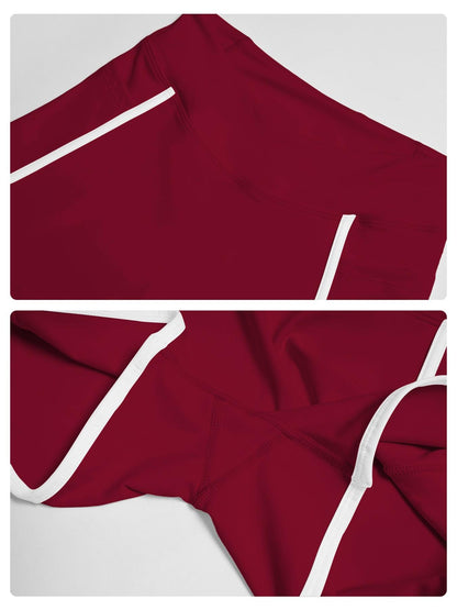 Women's Bare-Look Colorblock Yoga Set, Slimming Fitness Workout Clothes - image 17