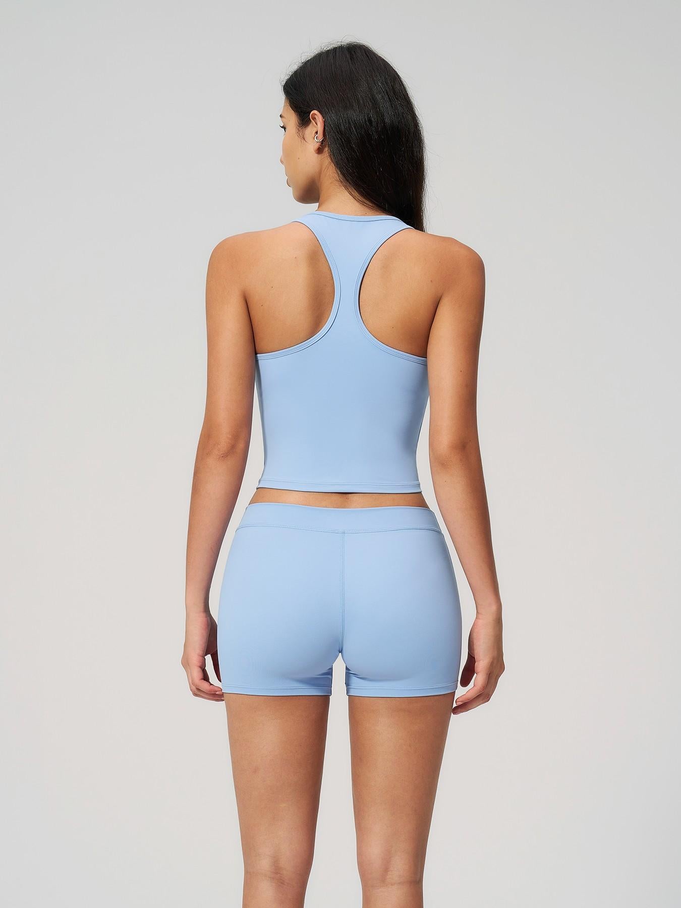 Women's Yoga Set, Fleece Square Neck Backless Outerwear - image 12