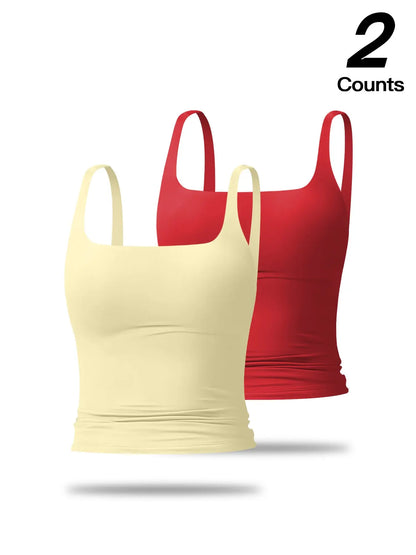 Women's Solid Color Sports Tank Top for Yoga & Gym - image 7