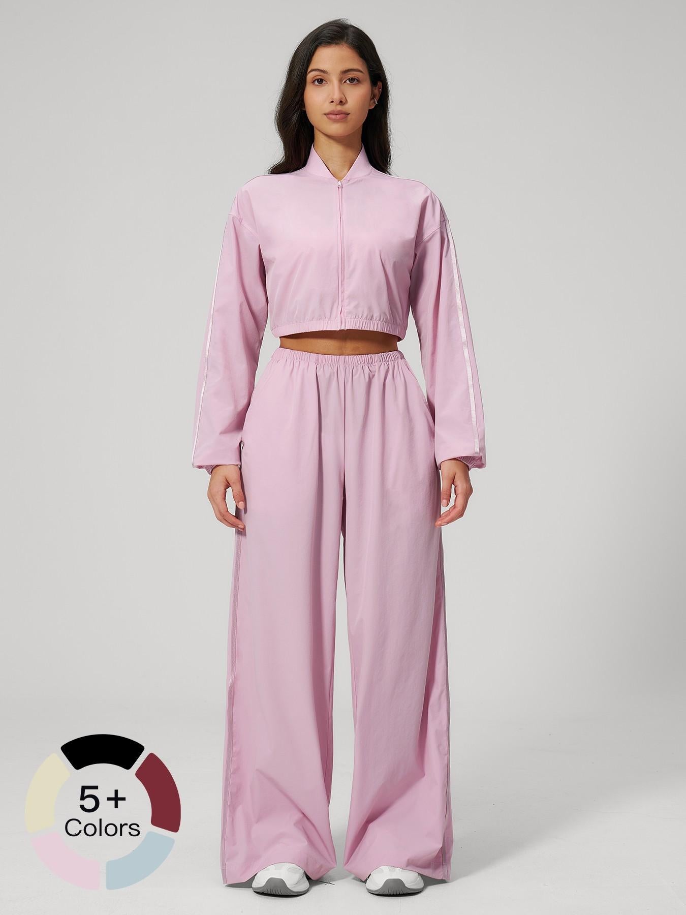 Women's Sun Protection Sportswear Yoga Set, Long Sleeve Top & Pants - image 12