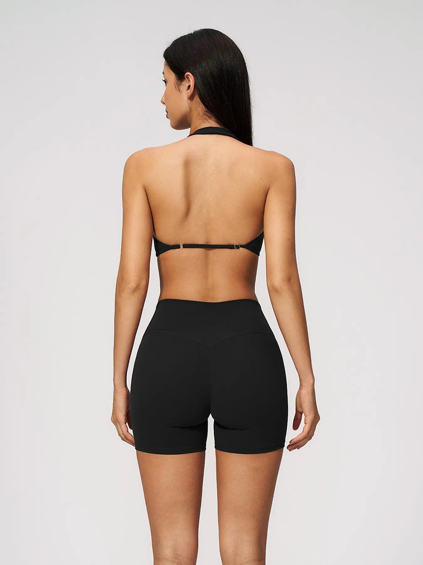 Summer New Athletic Yoga Set Deep V Lift Butt Slimming Running Sports Three-Quarter Pants, Women's Yoga - image 9