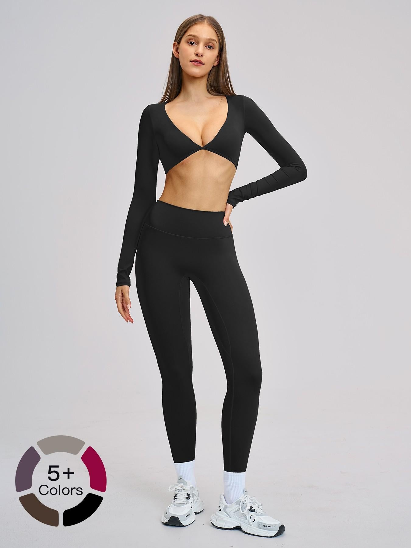 Women's Yoga Set, Microfiber Material - image 11