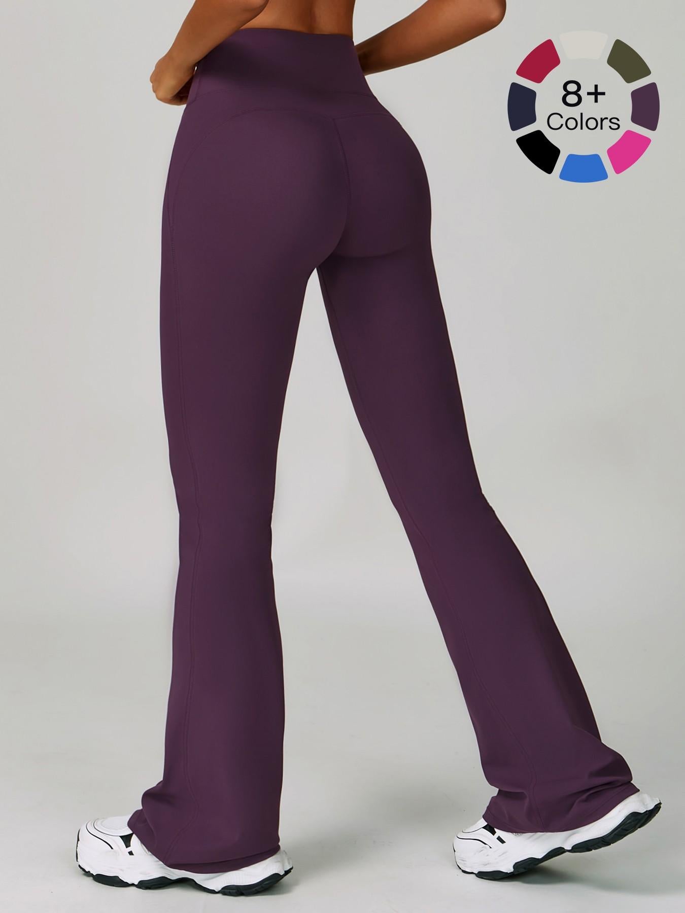 Cloudy Sensation Sport Long Pants, High Waist Butt Lifting Wide Leg Outerwear Bell Bottoms - image 17