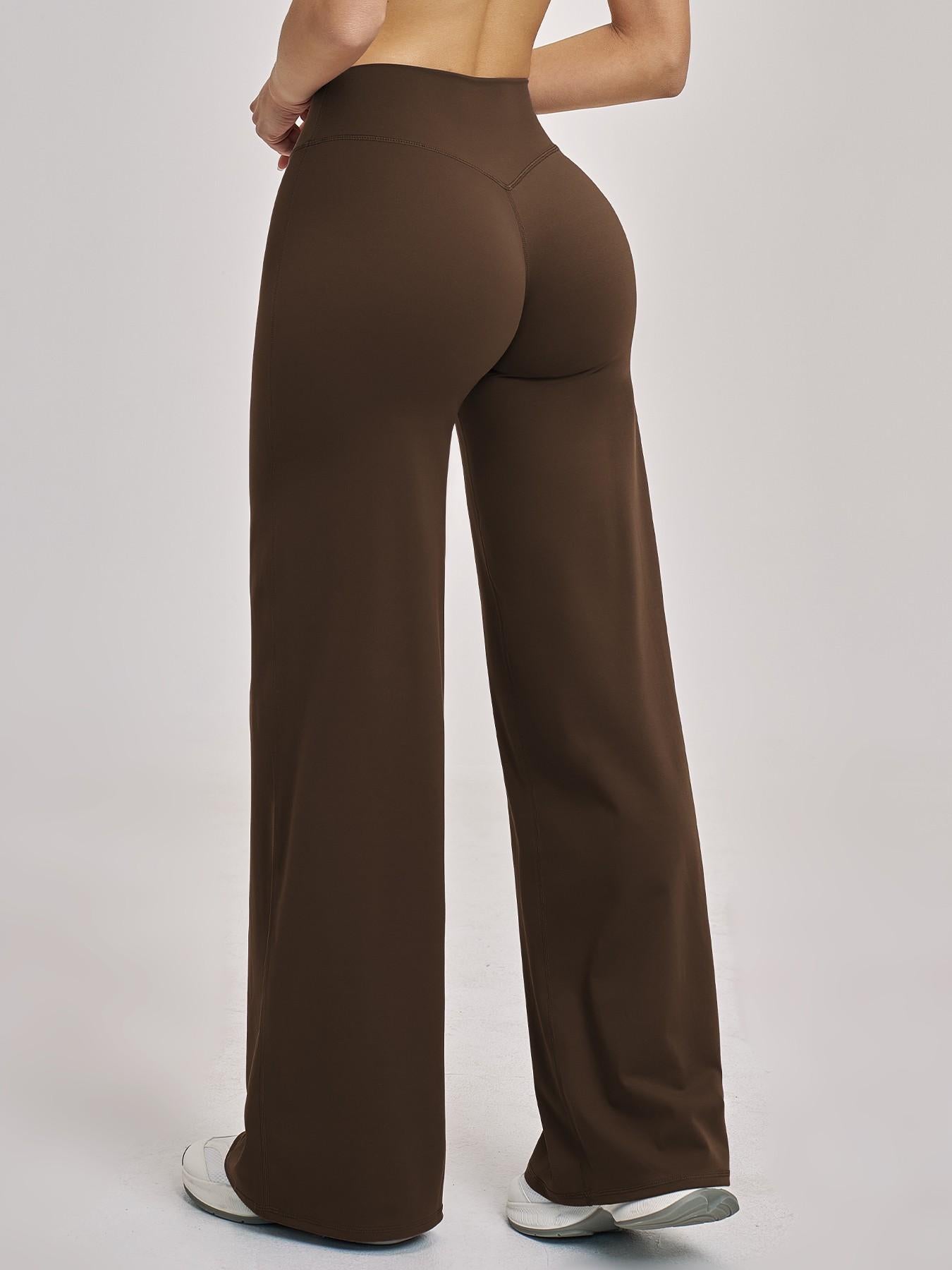 High Waist Flare Leg Yoga Pants, Casual Dance Workout Trousers - image 8