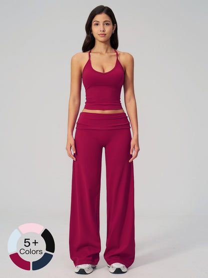 Tight-Fitting Sportswear Set, Comfortable Backless Yoga Co-ord Set - image 19