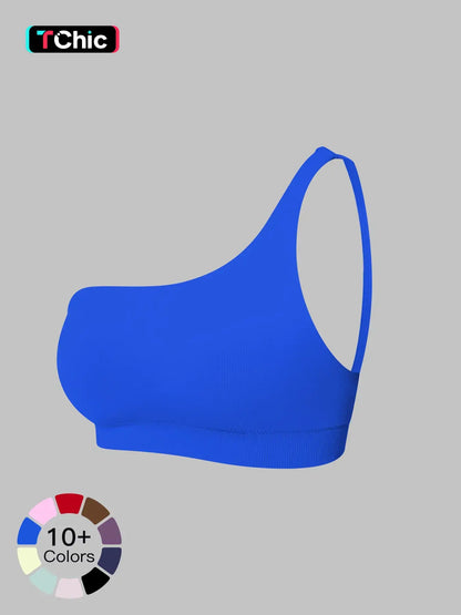 Cross-Border Spring New Single Shoulder Backless Yoga Bra, Workout Bras