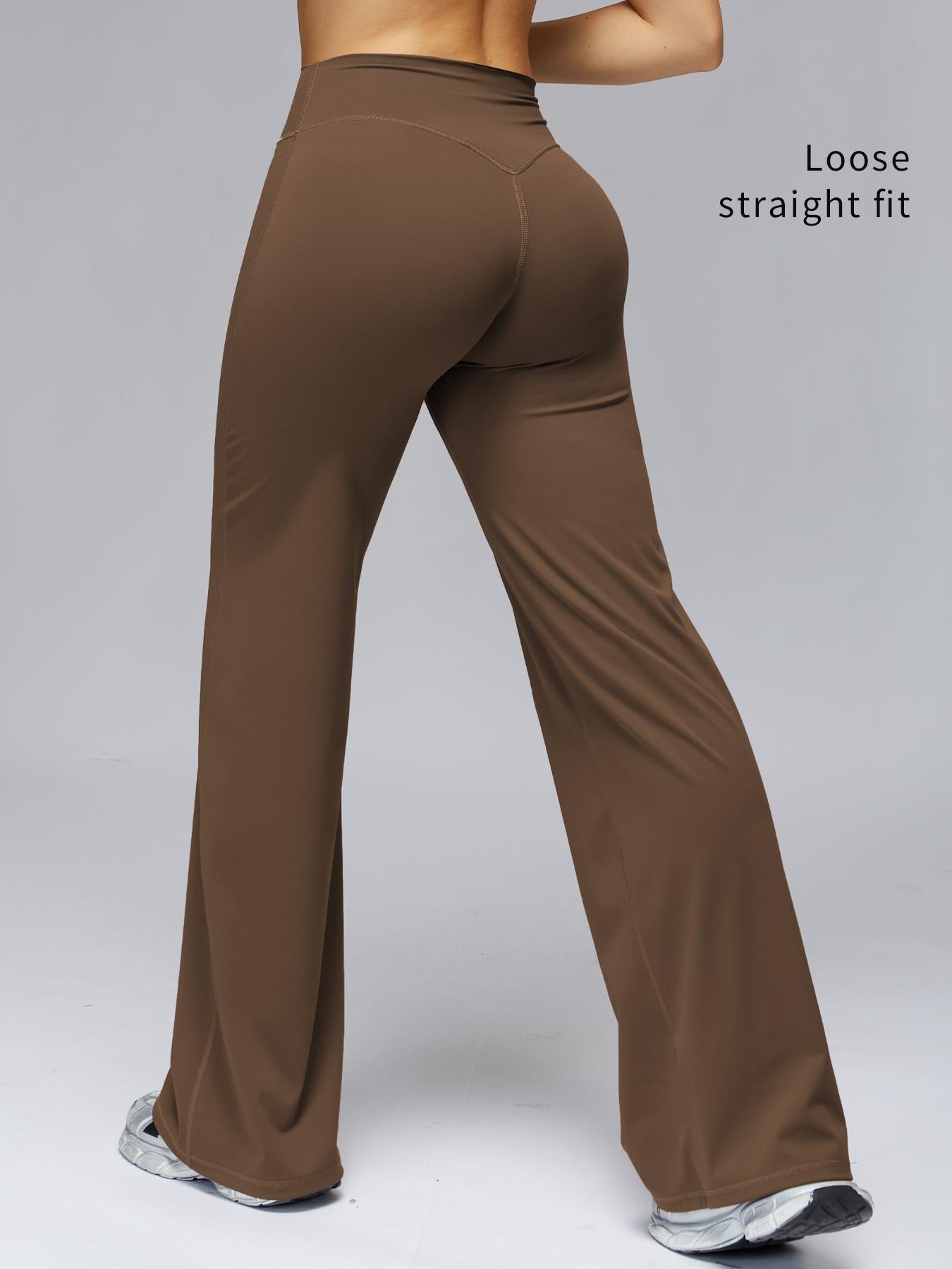 High Waist Flare Leg Yoga Pants, Casual Dance Workout Trousers - image 11