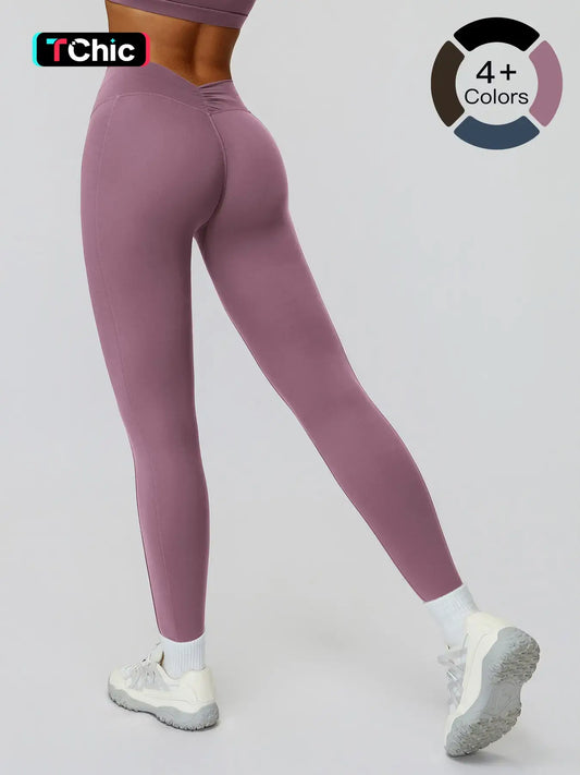 Women's High-Waisted Yoga Pants, Fitted Long Leggings for Outdoor Running & Fitness