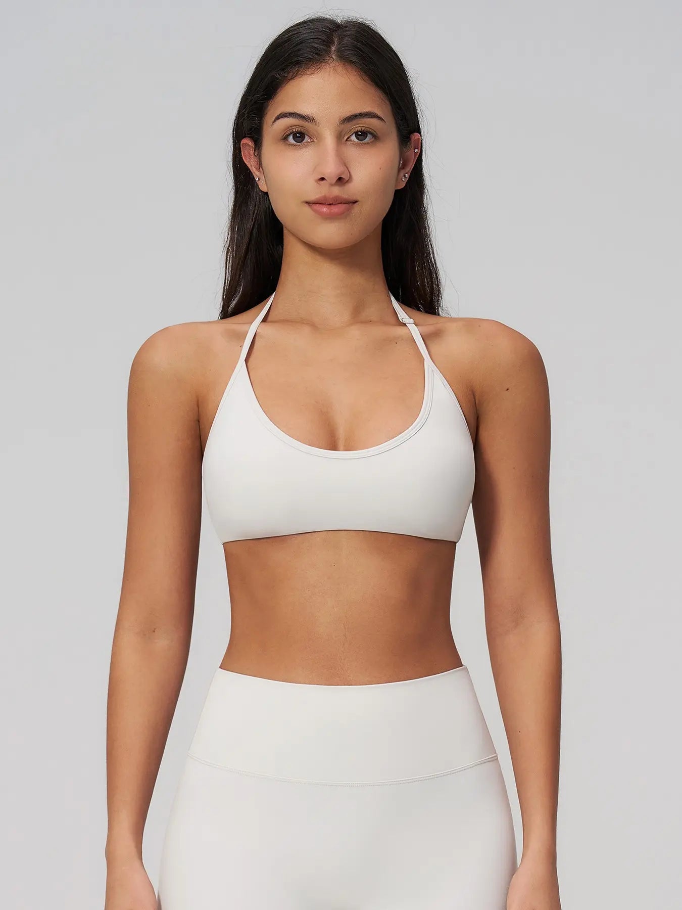 Creamy Fuzzy Back Sporty Bra, Shockproof Quick-Dry Tight Fit