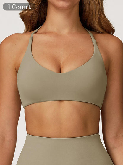 Fast-Drying Yoga Sports Bra with Cross Back Design, High-Intensity Workout Wear for Running and Fitness - image 20