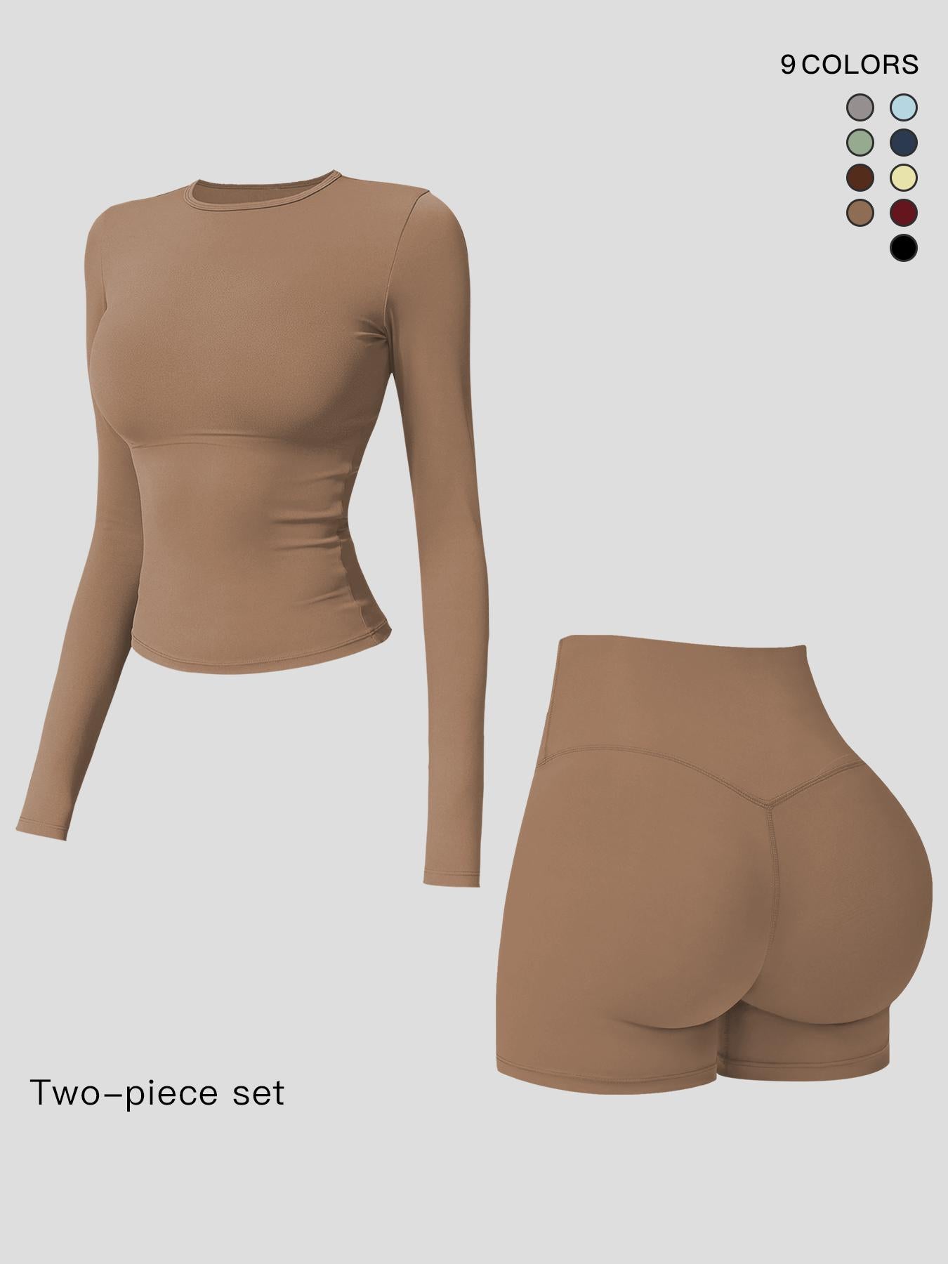 Women's Long Sleeve Co Ord Sets, Quick-Dry Fitness - image 23
