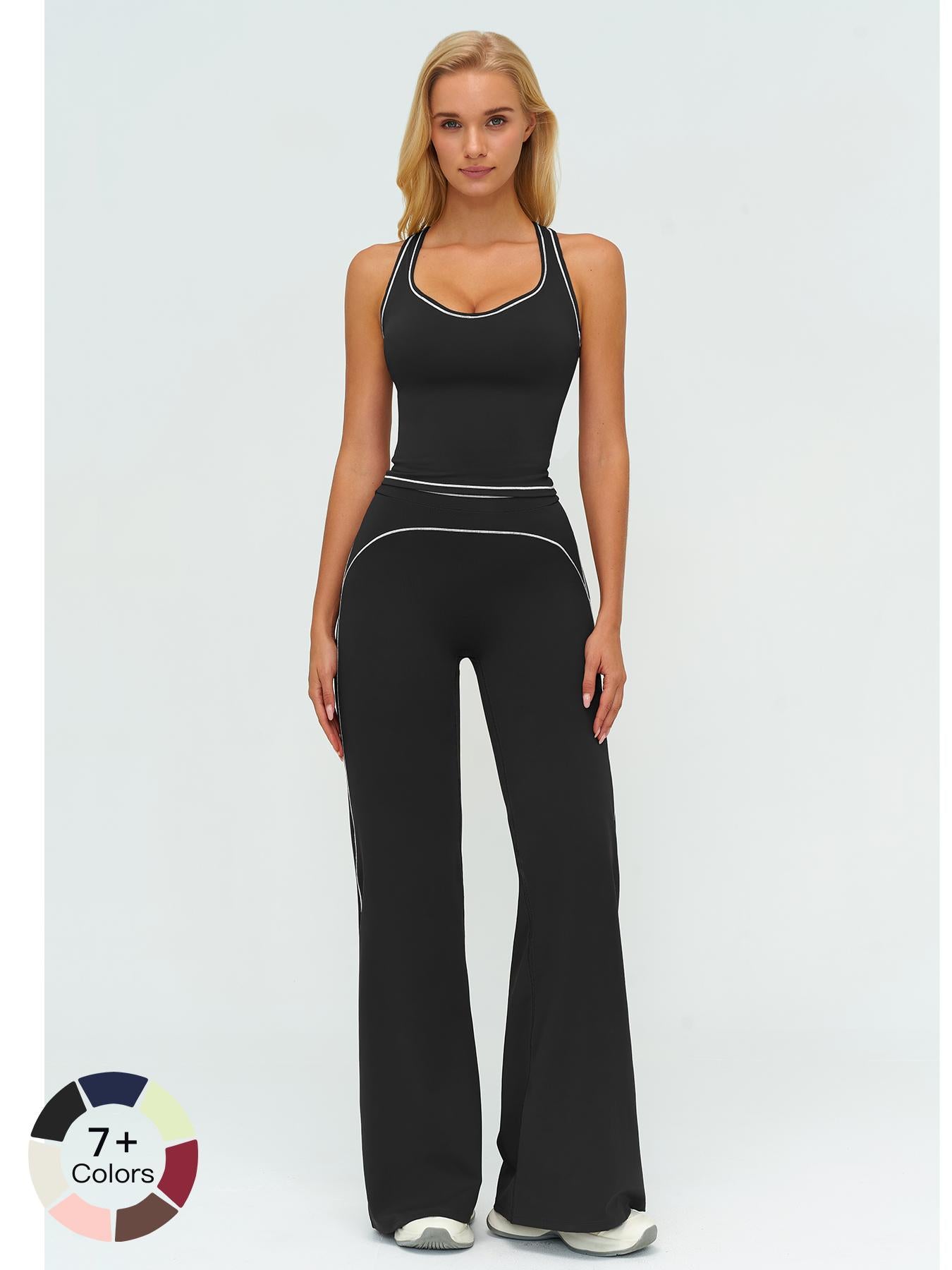 Women's Yoga Set with Dual Shoulder Straps, High-End Feel Sportswear - image 11