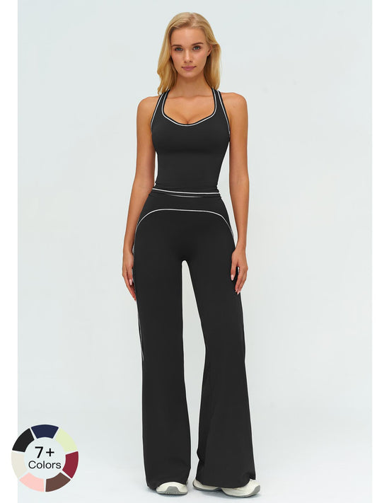 Women's Yoga Set with Dual Shoulder Straps, High-End Feel Sportswear - image 11