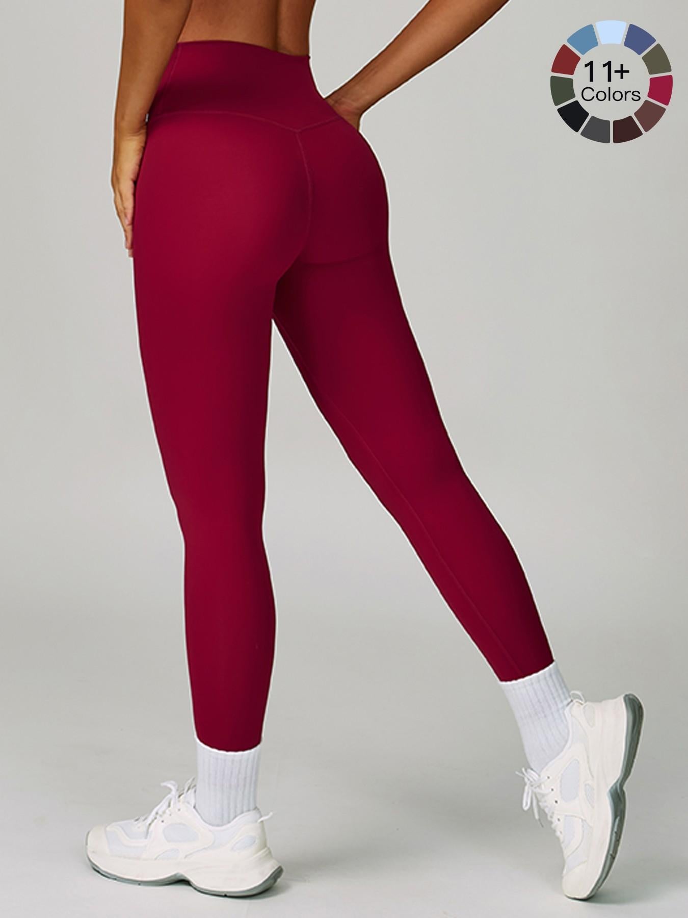 High-Waisted Butt Lifting Workout Pants for Women, Tight Fit Outdoor Cycling Sports Running Long Pants - image 22
