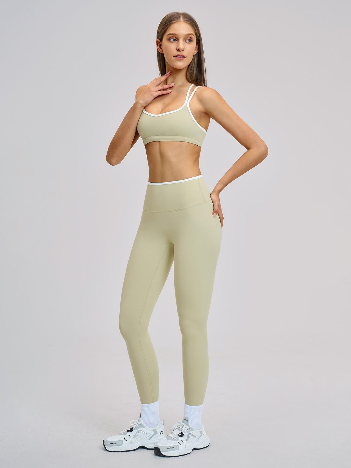 Women's Sporty Yoga Set, Solid Sports Sets - image 14