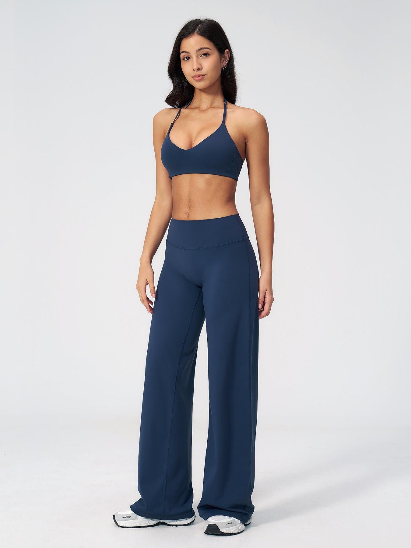 Women's Summer Outdoor Yoga Set, Slim Fit Backless Design - image 14