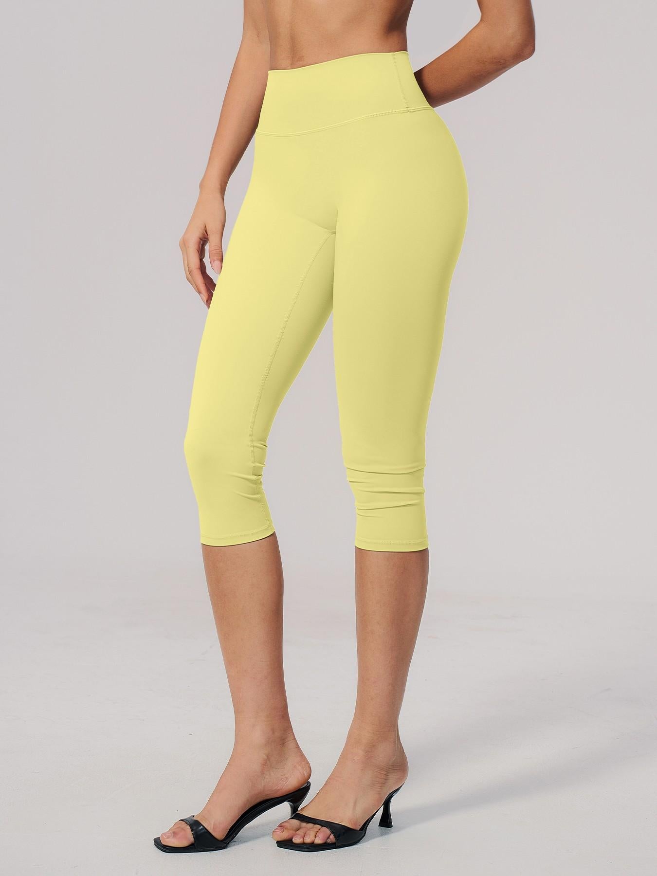 Cross-Border Fleece Yoga Pants, High-Waisted Tight Fit Slimming Gym Shorts - image 16