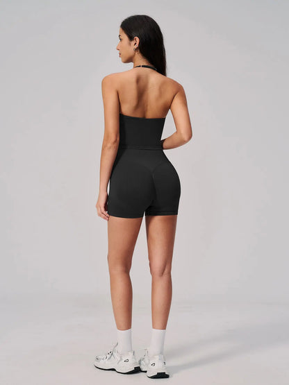 Seamless Athletic Yoga Set Neckline Back Beauty Lift Butt Tight Outdoor Running Fitness Two-Piece Women's - image 9