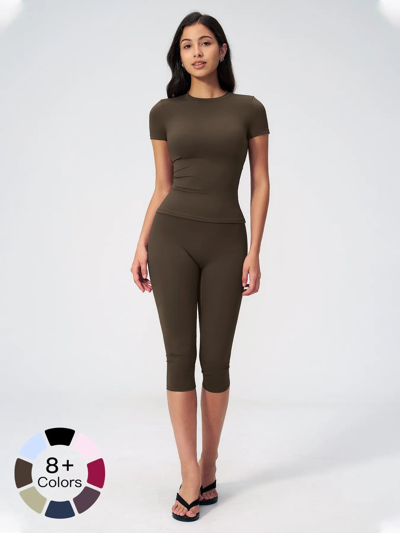 Breathable Tight Yoga Set, High Waist Quick-Dry Fitness Wear - image 4