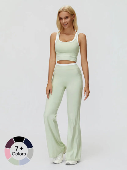 Zecuang Cross-Border Yoga Set, Colorblock Naked Feel - image 3