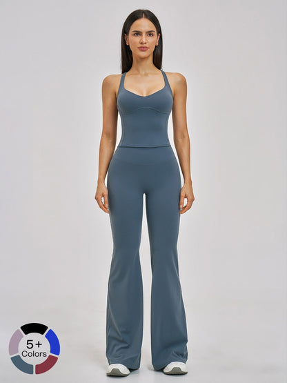 Women's Fitted Yoga Set, Cross-Back Design - image 19