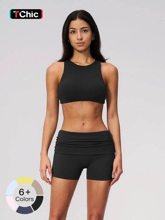 Yoga Set for Women, Tight-Fit Backless Fitness Workout Quick-Dry Yoga
