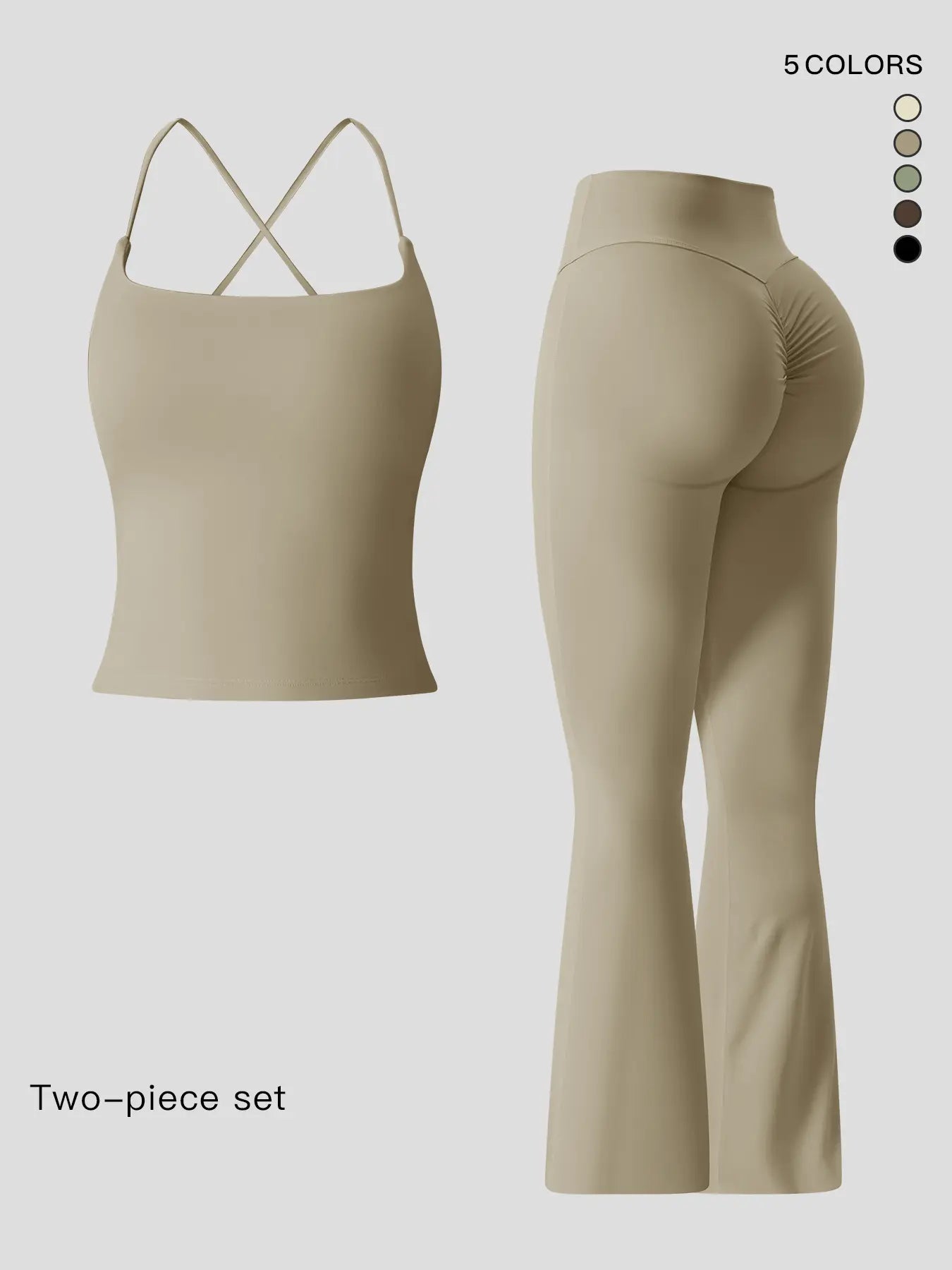 Women's Sportswear Two-Piece Set High-Strength Support Yoga Quick-Dry Form Fitting Activewear… - image 4