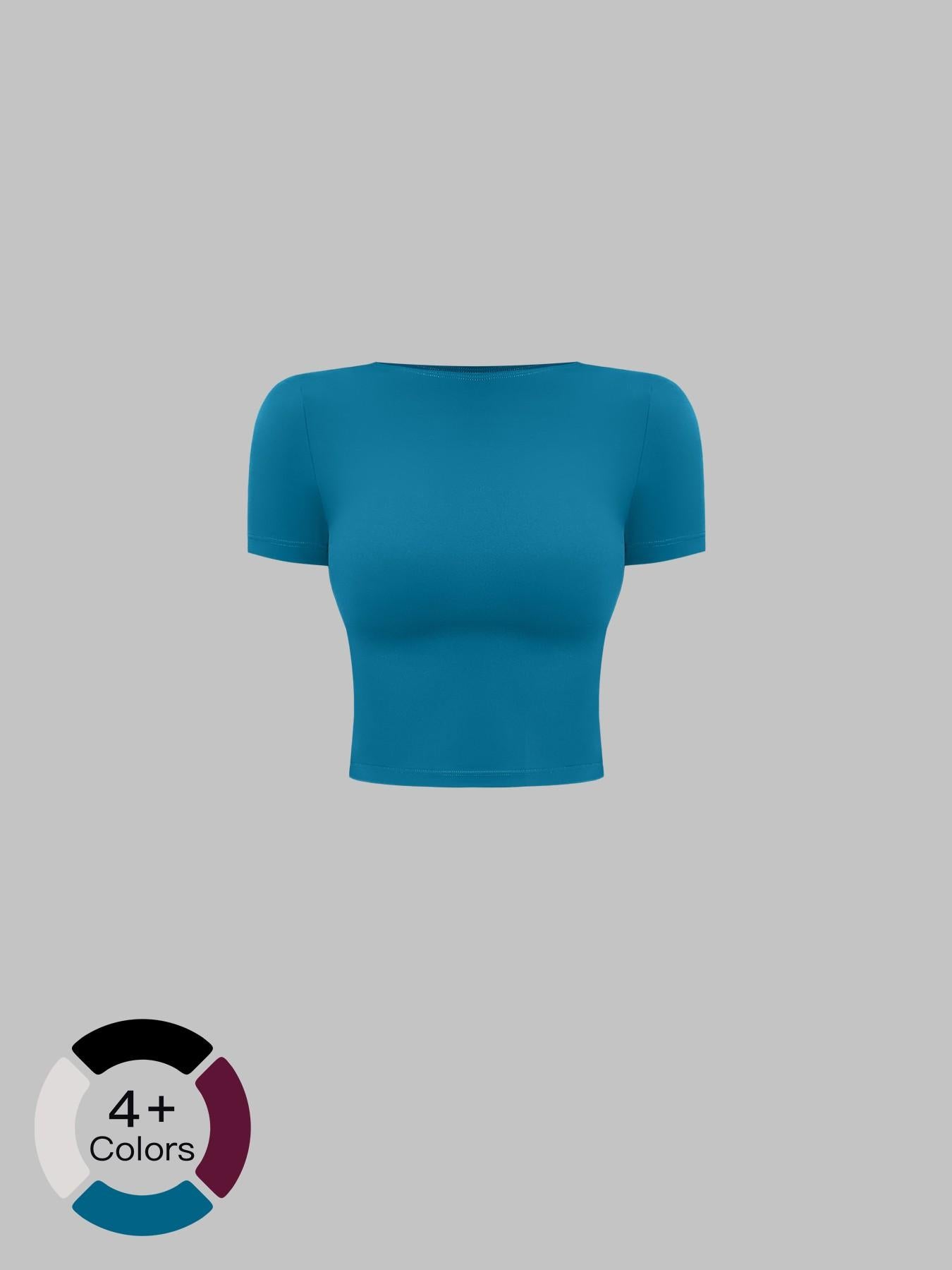Creamy Soft Fleece Yoga for Women, Slim Fit Short Sleeve Top - image 18