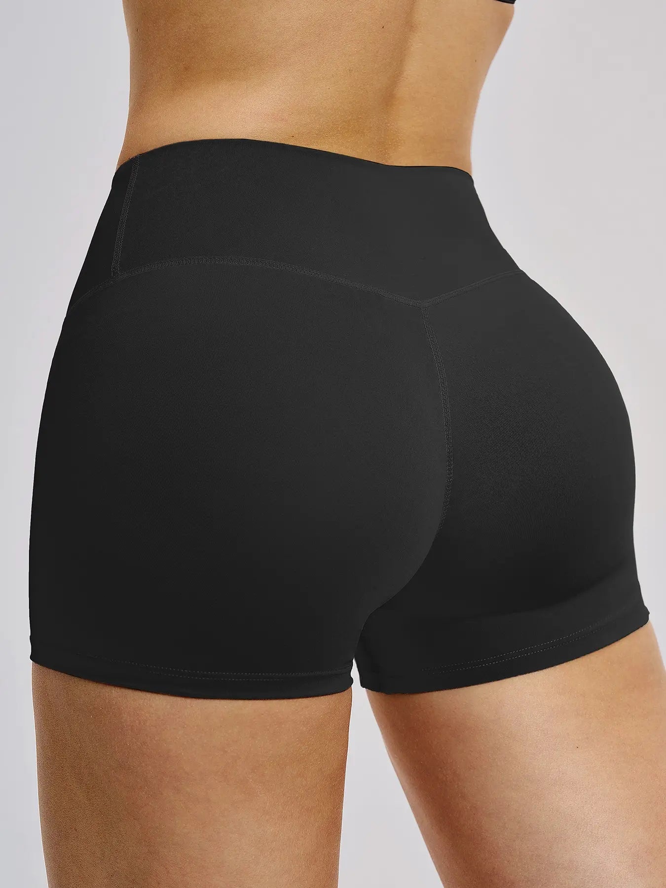 Women's High Waist Yoga Shorts, Tight-Fitting Workout Pants