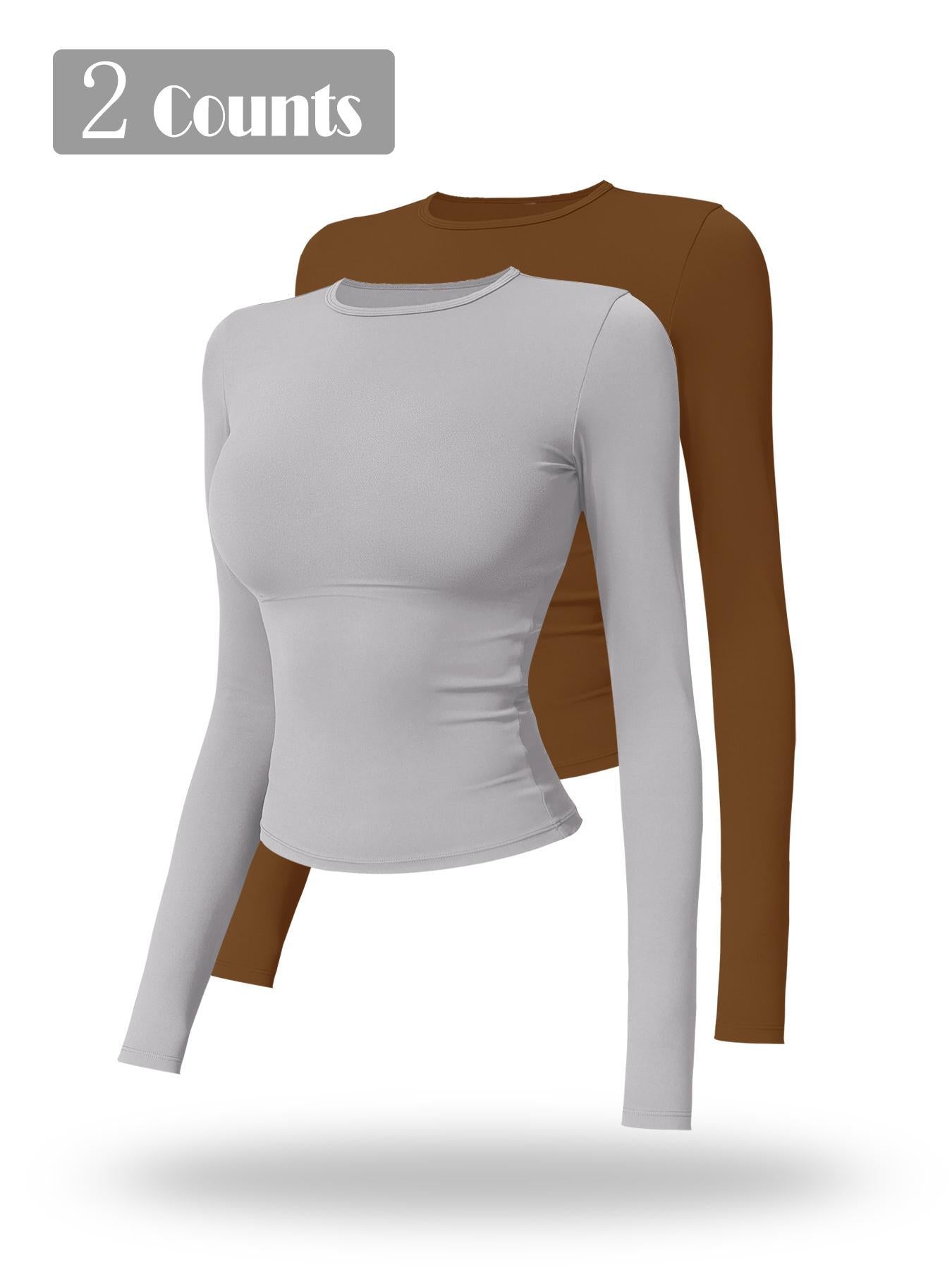 New Fleece Long Sleeve Yoga Top, High Strength Fitness Wear - image 30