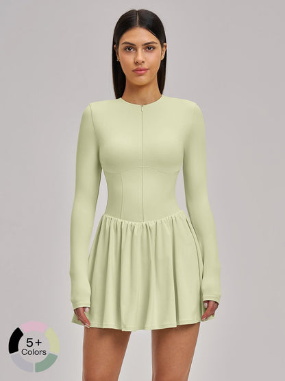 Nude Feel Two-Piece Tennis Skirt, Anti-Slip Inner Layer - image 19